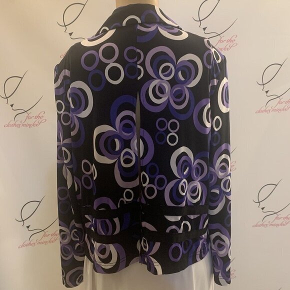 Kim Rogers. Size XL P. Jersey Jacket or Blouse. Open Back. B89. - Picture 5 of 10